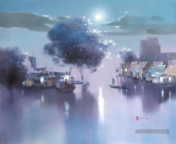  plein Peintre - nuit de pleine lune Vietnamien Asiatique